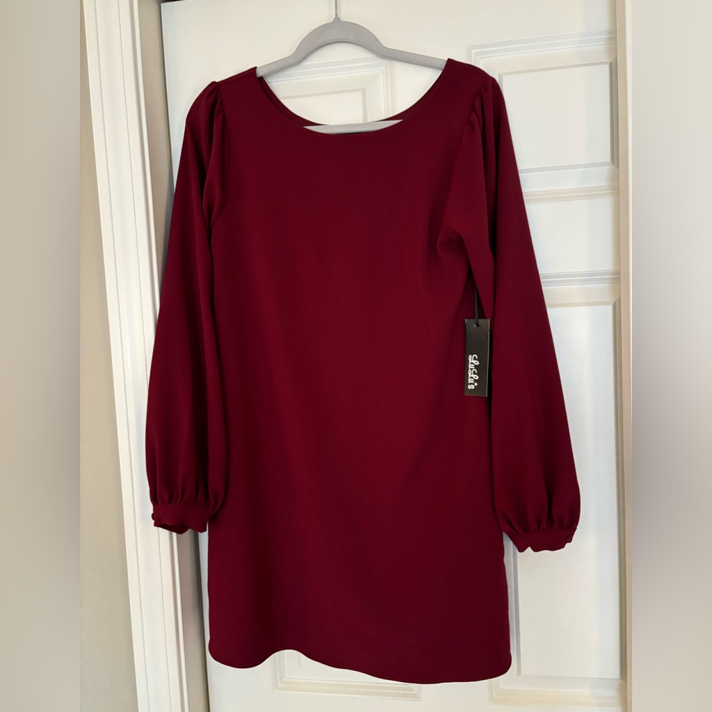 Lulus Nwt Long Sleeve Dress W/ Pockets